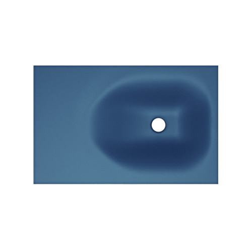 Swiss Madison Lisse 24" Rectangle Concrete Wall-Mount Bathroom Sink - Royal Blue - SM-WSC112RU-S