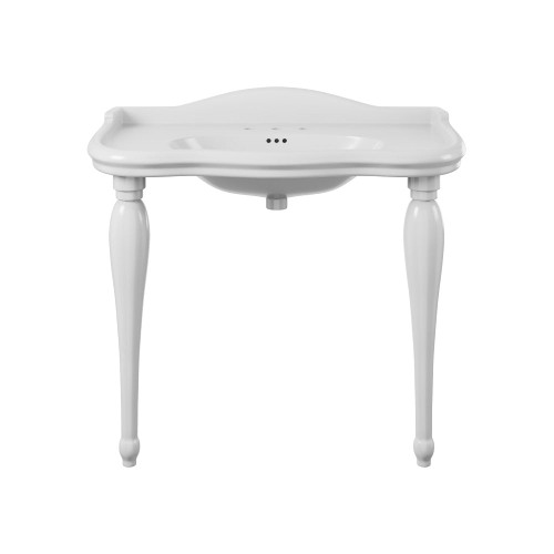 Swiss Madison Santorini 40" Rectangle 3-Hole Widespread Console Sink - White - SM-CS6101GW-3W