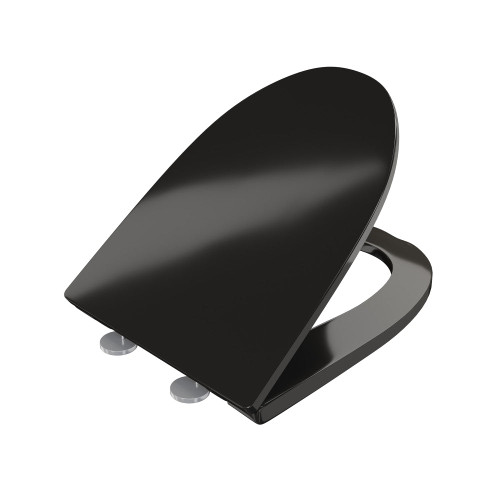 Swiss Madison St Tropez Quick Release Toilet Seat - Glossy Black (SM-1T254GB) - SM-QRS54GB Swiss Madison St Tropez Quick Release Toilet Seat - Glossy Black (SM-1T254GB) - SM-QRS54GB