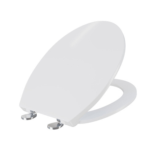 Swiss Madison Classe Elongated Quick Toilet Seat - White (SM-WT490) - SM-QRS35 Swiss Madison Classe Elongated Quick Toilet Seat - White (SM-WT490) - SM-QRS35