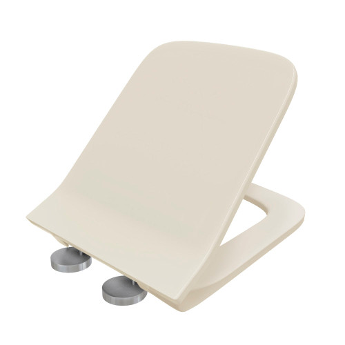 Swiss Madison Carre One Piece Quick Release Toilet Seat - Bisque (CL. SM-1T256BQ) - SM-QRS56BQ