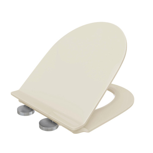 Swiss Madison Burdon One Piece Quick Release Toilet Seat - Bisque (CL. SM-1T111BQ) - SM-QRS21BQ