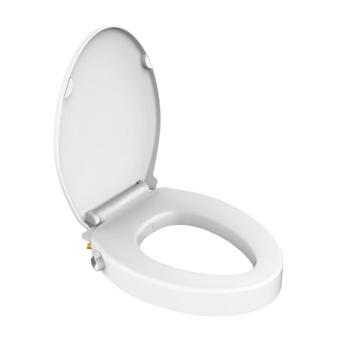 Swiss Madison Ryse 3" Raised Elongated Soft Close ADA Compliant Toilet Seat with Bidet - Glossy White - SM-QRS9302GW