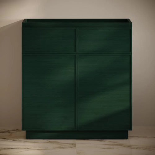Swiss Madison St. Tropez 36" Freestanding Bathroom Vanity Cabinet without Top - Green Oak - SM-BV0802GA-C