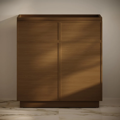Swiss Madison St. Tropez 36" Freestanding Bathroom Vanity Cabinet without Top - Brown Oak - SM-BV0802BO-C