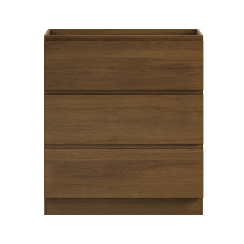Swiss Madison Liberte 30" Freestanding Bathroom Vanity Cabinet without Top - Brown Oak - SM-CO7802BO Swiss Madison Liberte 30" Freestanding Bathroom Vanity Cabinet without Top - Brown Oak - SM-CO7802BO