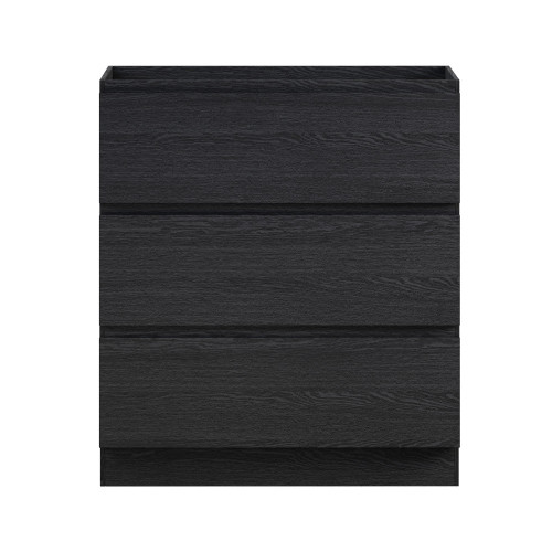 Swiss Madison Liberte 30" Freestanding Bathroom Vanity Cabinet without Top - Black Oak - SM-CO7802AO Swiss Madison Liberte 30" Freestanding Bathroom Vanity Cabinet without Top - Black Oak - SM-CO7802AO