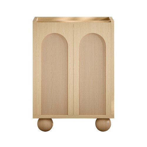 Swiss Madison Plaisir II 24" Freestanding Bathroom Vanity Cabinet without Top - Natural Oak - SM-BV0701NO-C