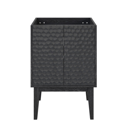 Swiss Madison Bosse 24" Freestanding Bathroom Vanity Cabinet without Top - Black Oak - SM-BV8801AO-C