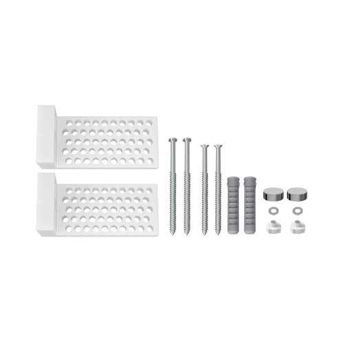 Swiss Madison Floor Anchor Kit w/ white caps - SM-TPT29