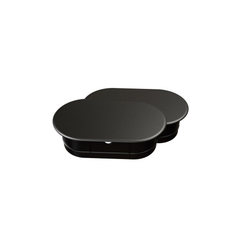 Swiss Madison Oval Side Cover Caps - Matte Black - SM-TPT11MB