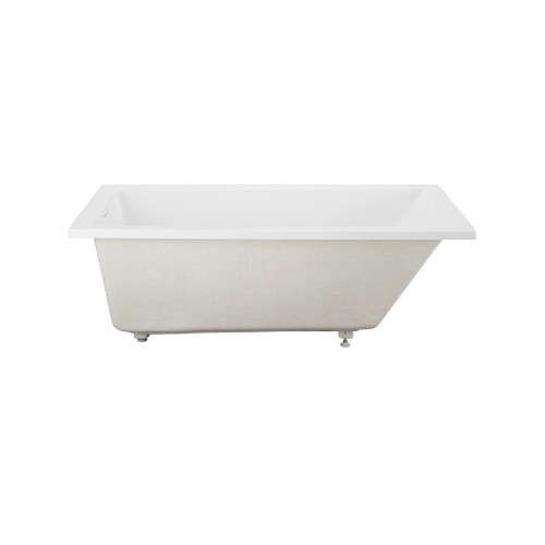 Swiss Madison Voltaire 60" x 30" Reversible Drain Soaking Drop-in Bathtub - Glossy White with Integrated Overflow, Drain Included - SM-DB0512GW