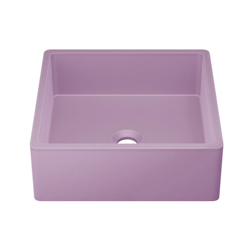 Swiss Madison  Lisse 15.5" Concrete Square Vessel Sink - Matte Lavender - SM-VSC101MV