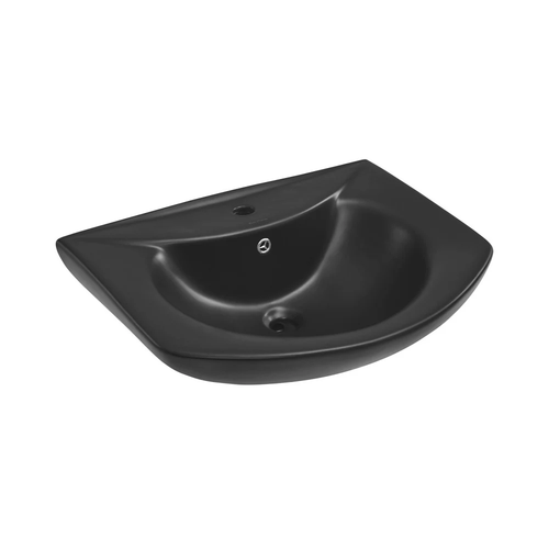 Swiss Madison  Chateau Two-Piece Round Pedestal Sink - Matte Black - Sink Only - SM-PS305MB-S