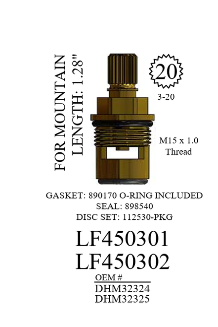 Barry Walter Cold Side Replacement Cartridge (Replacement for DHM32325) - LF450302
