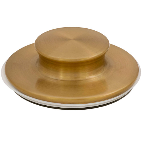 Ruvati Plug Stopper Lid for Extended Deep Garbage Disposal Flange Brushed Gold Satin Brass - RVA1006GG