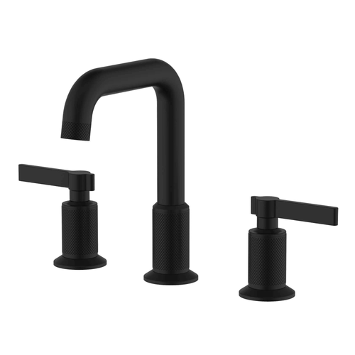 Ruvati Barolo Two Handle Widespread Art Deco Modern Luxury Bathroom Faucet in Matte Black- RVF5236MB