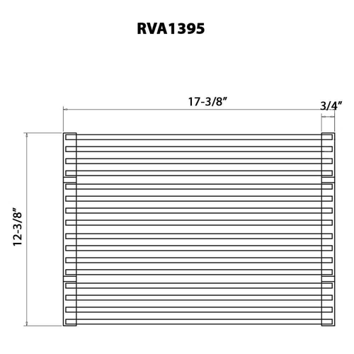 Ruvati Foldable Drying Rack for Workstation Sinks in Gold Satin Brass - RVA1395GG