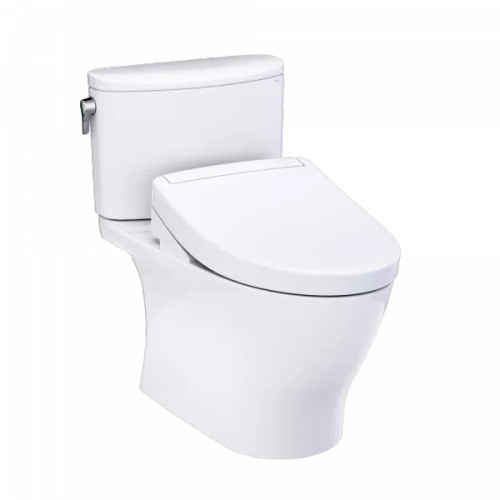TOTO® WASHLET®+ Nexus® Two-Piece Elongated 1.28 GPF Toilet with S5 Bidet Seat, Cotton White - MW4423446CEFG#01