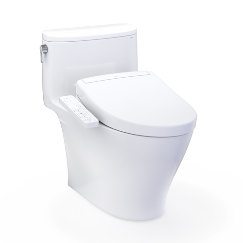 TOTO® WASHLET®+ Nexus® One-Piece Elongated 1.28 GPF Toilet and WASHLET S2 Bidet Seat, Cotton White - MW6423346CEFG#01