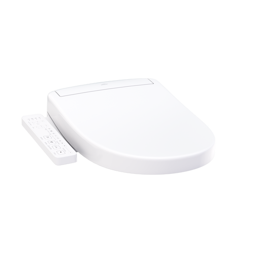 TOTO® WASHLET® S2 Electronic Bidet Toilet Seat with Instantaneous Water Heating, PREMIST and EWATER+ Wand Cleaning, Round, Cotton White - SW3345#01