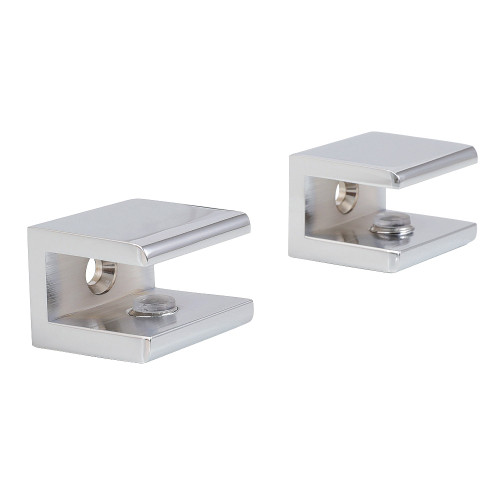 Kingston Brass Levitas Glass Shelf Clamp, Polished Chrome - BAB1011