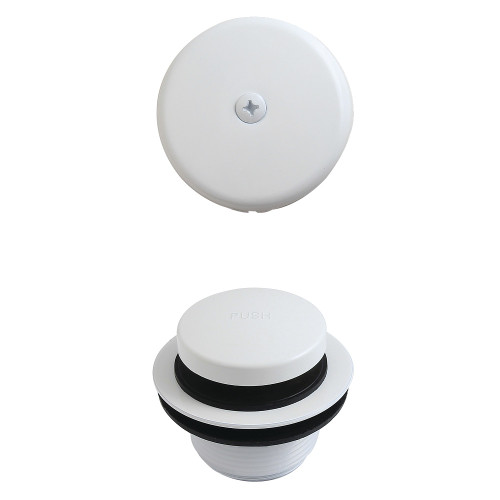 Kingston Brass Easy Touch Toe-Tap Drain Conversion Kit, White - DTT5302AWH