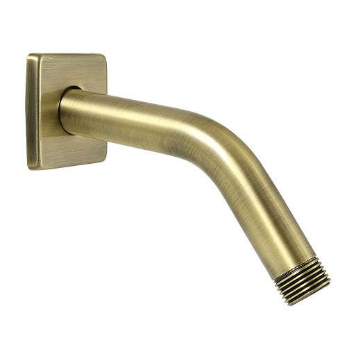 Kingston Brass Claremont 7" Shower Arm with Square Flange, Antique Brass - K412K3