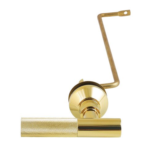 Kingston Brass Convergent Side Mount Toilet Tank Lever with Knurled Handle, Polished Brass - KTKNLS2