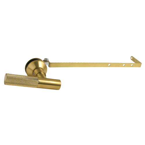 Kingston Brass Convergent Universal Front or Side Mount Toilet Tank Lever with Knurled Handle, Brushed Brass - KTKNLD7