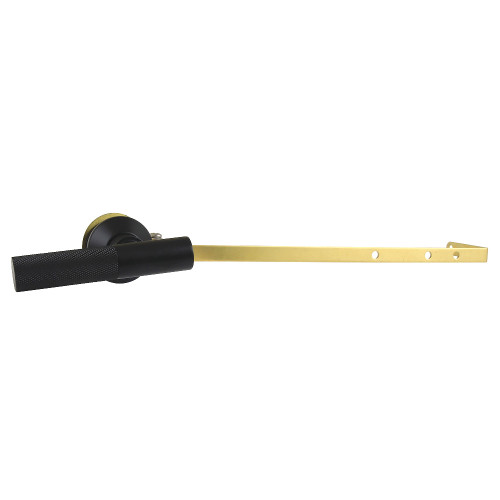 Kingston Brass Convergent Universal Front or Side Mount Toilet Tank Lever with Knurled Handle, Matte Black - KTKNLD0