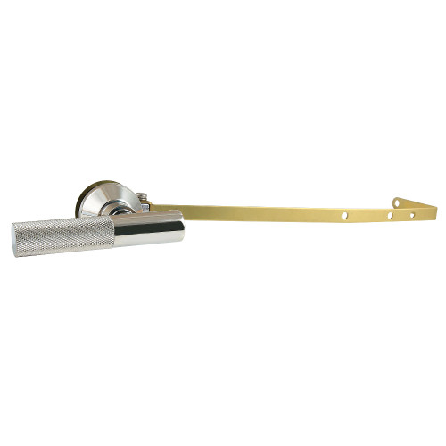 Kingston Brass Convergent Universal Front or Side Mount Toilet Tank Lever with Knurled Handle, Polished Nickel - KTKNLD6