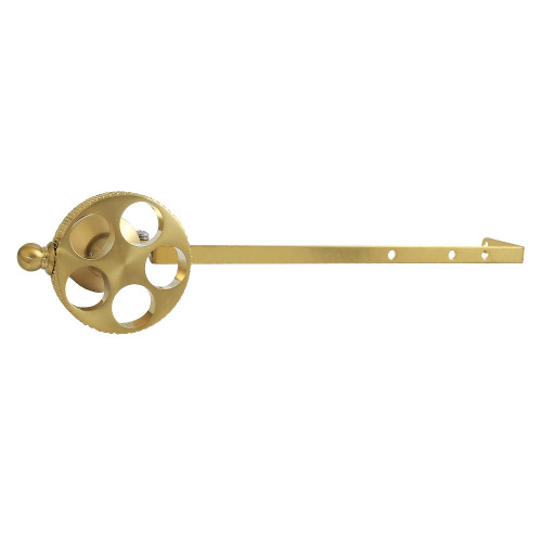 Kingston Brass Webb Universal Front or Side Mount Toilet Tank Lever with Knurled Handle, Brushed Brass - KTRKXD7