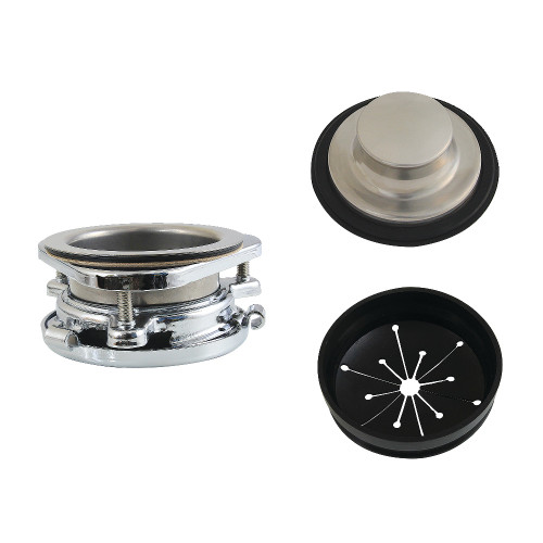 Kingston Brass Made to Match 3-Bolt Garbage Disposal Mount Assembly, Polished Stainless Steel/Polished Chrome - KDK4101