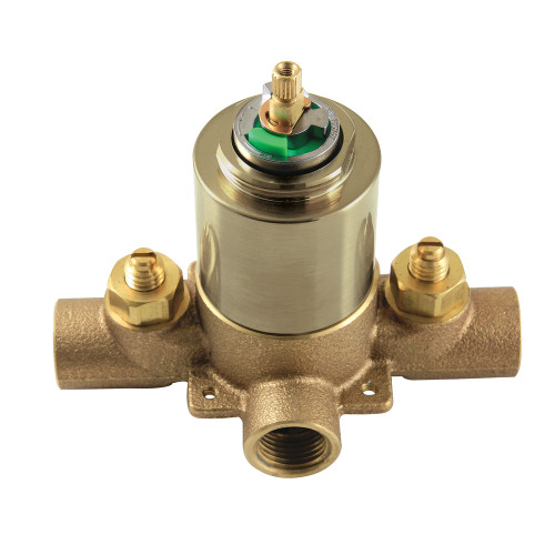 Kingston Brass Pressure Balanced Tub and Shower Valve, Brushed Brass - KB3637V