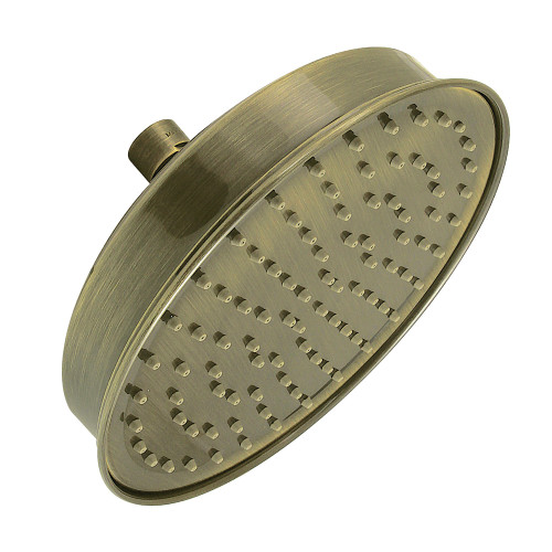 Kingston Brass Shower Scape 8" Round Raindrop Brass Shower Head, Antique Brass - K324A3