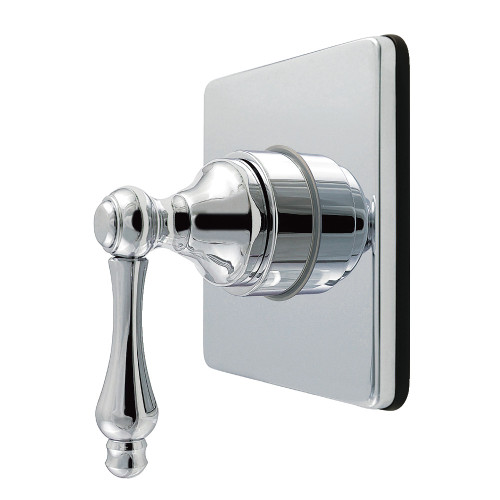 Kingston Brass Restoration Single-Handle Six-Way Diverter Valve with Square Trim Kit, Polished Chrome - KS4041AL
