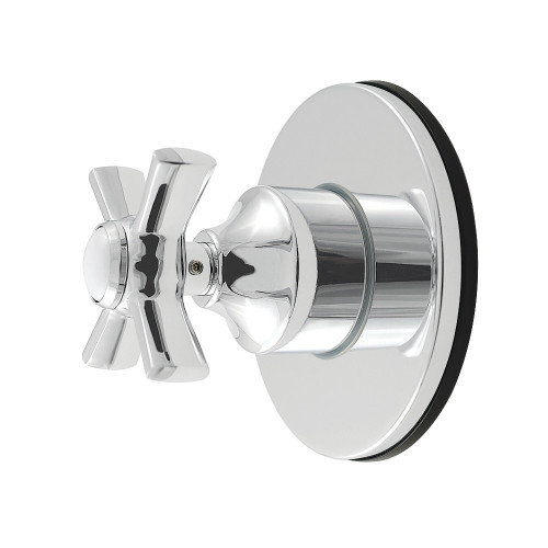 Kingston Brass Millennium Single-Handle Six-Way Diverter Valve with Round Trim Kit, Polished Chrome - KS4031ZX