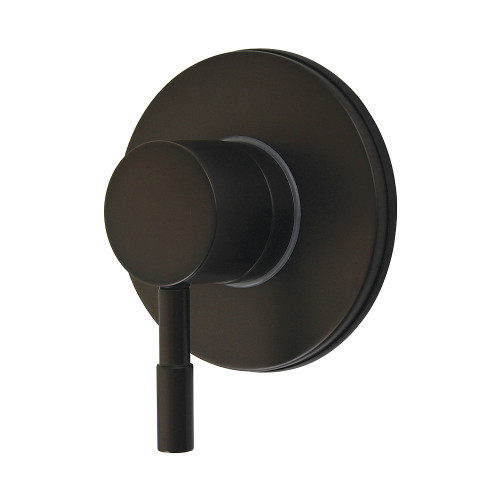 Kingston Brass Concord Single-Handle Six-Way Diverter Valve with Round Trim Kit, Oil Rubbed Bronze - KS4035DL