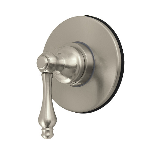 Kingston Brass Restoration Single-Handle Six-Way Diverter Valve with Round Trim Kit, Brushed Nickel - KS4038AL