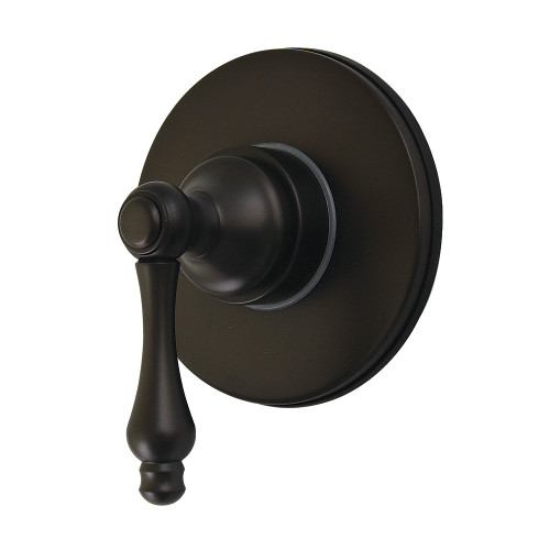 Kingston Brass Restoration Single-Handle Six-Way Diverter Valve with Round Trim Kit, Oil Rubbed Bronze - KS4035AL
