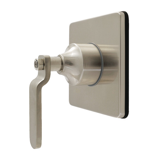 Kingston Brass Whitaker Single-Handle Six-Way Diverter Valve with Square Trim Kit, Brushed Nickel - KS4048KL