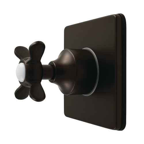 Kingston Brass Essex Single-Handle Six-Way Diverter Valve with Square Trim Kit, Oil Rubbed Bronze - KS4045BEX