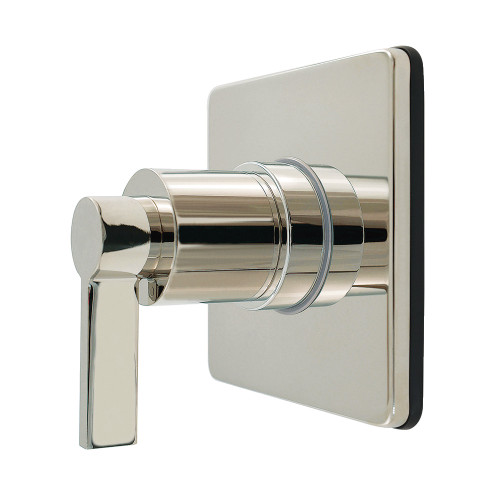 Kingston Brass NuvoFusion Single-Handle Six-Way Diverter Valve with Square Trim Kit, Polished Nickel - KS4046NDL