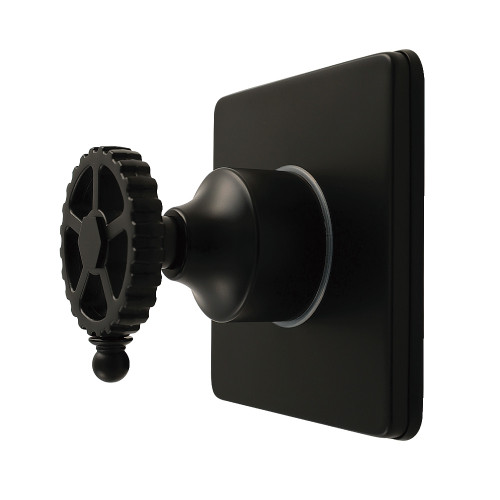 Kingston Brass Fuller Single-Handle Six-Way Diverter Valve with Square Trim Kit, Matte Black - KS4040CG