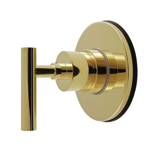 Kingston Brass Manhattan Single-Handle Six-Way Diverter Valve with Round Trim Kit, Polished Brass - KS4032CML