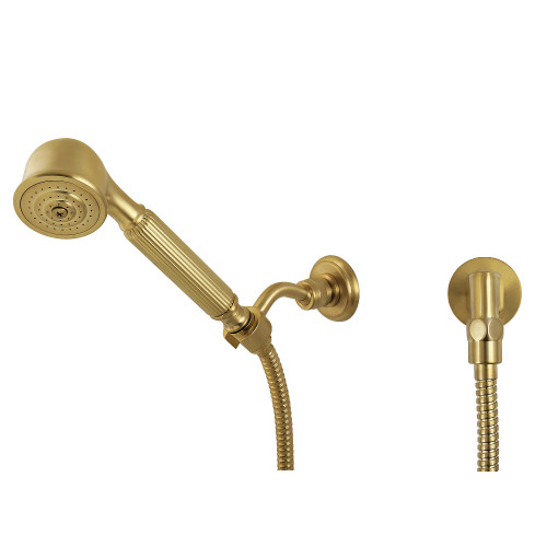Kingston Brass Restoration Hand Shower Kit, Brushed Brass - KX1037BE