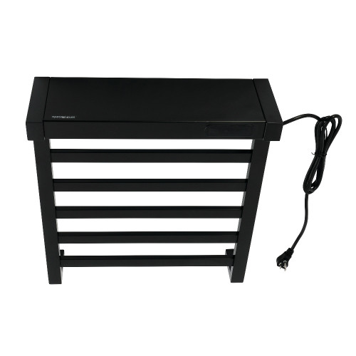 Kingston Brass Markus Wall Mount Plug-In Towel Warmer, Matte Black - DTC182030