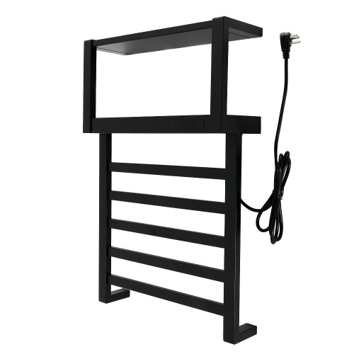 Kingston Brass Markus Wall Mount Plug-In Towel Warmer, Matte Black - DTC182830