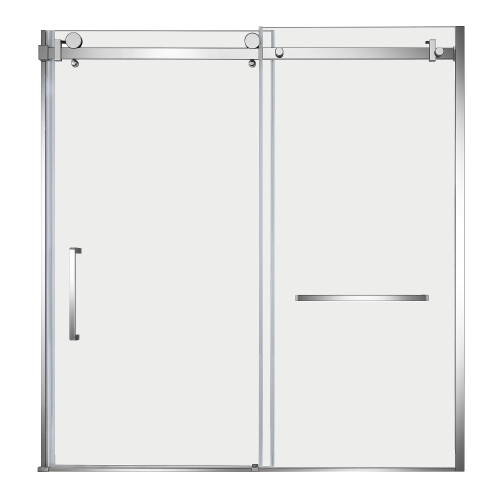 Kingston Brass Toledo 57-7/8" L x 60" H Left Handed Tub Door, Polished Chrome - SSD60608SL1